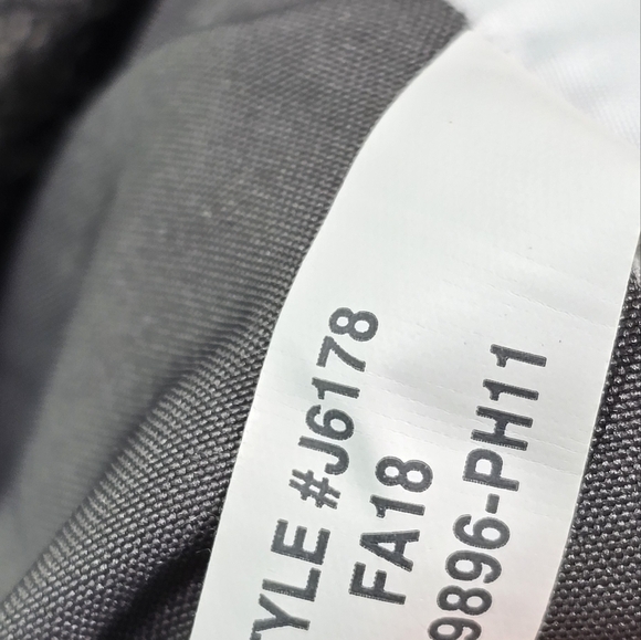 J Crew Coat Womens Medium 8 Gray Wool Blend Vail Parka Pea Zip Faux Fur Hood - Picture 12 of 13